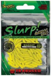 TRABUCCO slurp bait maggot yellow 50 db, sárga gumicsonti (182-00-030)