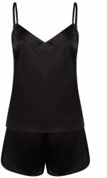 Towel City Női szatén pizsama szett - Fekete | M/L (TC057-1000290589)