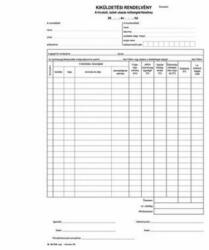 BLUERING Kiküldetési rendelvény a hivatali, üzleti utazás költségtérítéshez A4, álló 25x2lapos B. 18-73/UJ Bluering® (NYOMTB1873UJ) - tintasziget