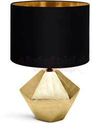 Orlando Diamante kerámia asztali lámpa arany-fekete színben - alvasstudio