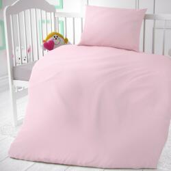 Kvalitex Lenjerie de pat din bumbac pentru pătuț roz, 90 x 135 cm, 45 x 60 cm