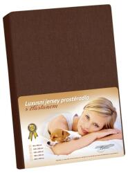 Bellatex Cearceaf jersey cu elastan, maro, maro, 180 x 200 cm