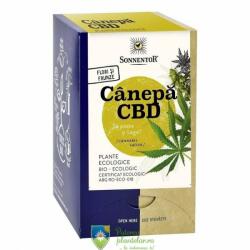 SONNENTOR Ceai bio Flori si frunze Canepa CBD 18 plicuri