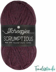 Scheepjes Scrumptious 377 Morello Fudge Cake - sötétlila akril fonal