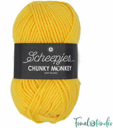 Scheepjes Chunky Monkey 2004 Canary - kanárisárga akril fonal