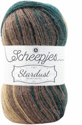 Scheepjes Stardust 662 Sagittarius - zöld-bézs csillogós mohair fonal