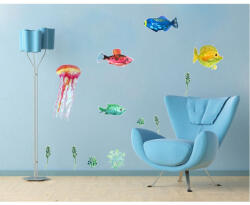 4 Decor Sticker Viata sub apa (pachet) Decoratiune camera copii