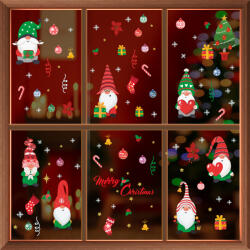 Walplus Sticker Merry Christmas With Cute Gnomes