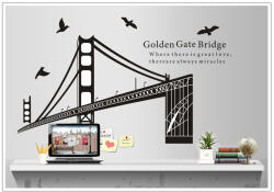 Walplus Sticker Golden Gate Bridge