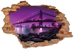 4 Decor Sticker cu efect 3D - Purple bridge