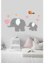 4 Decor Sticker Familia elefantilor Decoratiune camera copii