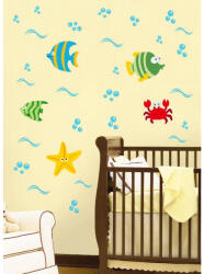 4 Decor Sticker Animale marine colorate Decoratiune camera copii