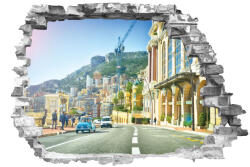 4 Decor Sticker cu efect 3D - Strada aglomerata