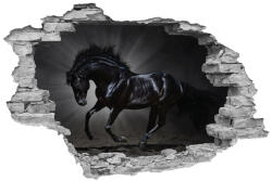 4 Decor Sticker cu efect 3D - Black Horse