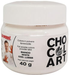 La Pavoni Colorant Alimentar Liposolubil Pudra, CHOCOLART Alb fara E171, 40 g - Azo Free (L08SB)