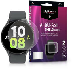 MyScreen Protector Samsung Galaxy Watch 5 (44 mm) ütésálló képernyővédő fólia - MyScreen Protector AntiCrash Shield Edge3D - 2 db/csomag - átlátszó - bluedigital