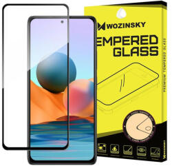 Wozinsky edzett üveg tempered glass Teljes Glue Super Tough képernyővédő fólia teljes képernyős kerettel tok barátságos Xiaomi redmi Note 10 Pro fekete üvegfólia
