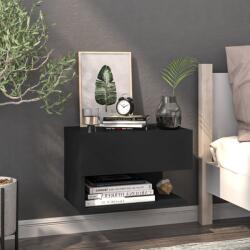 vidaXL Noptieră de perete, negru, lemn prelucrat (810955) - comfy