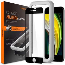 Spigen GLAStR AlignMaster FC kijelzővédő fekete kerettel - Apple iPhone SE/8/7 (AGL01294)