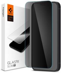 Spigen Apple iPhone 13/13 Pro Glass tR Slim HD edzett üveg kijelzővédő fekete kerettel (AGL03392)