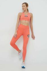 Labellamafia edzős legging Go On narancssárga, női, nyomott mintás - narancssárga M
