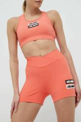 Labellamafia edzős rövidnadrág Go On női, narancssárga, nyomott mintás, magas derekú - narancssárga M