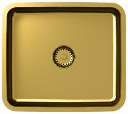 Quadron Chiuveta inox sub blat Quadron Unique Nicolas 44x39 cm finisaj auriu (KS1U4035PVDG1_G1)