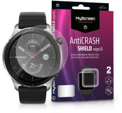 MyScreen Protector Xiaomi Amazfit GTR 4 ütésálló képernyővédő fólia - MyScreen Protector AntiCrash Shield Edge3D - 2 db/csomag - transparent (LA-2255)