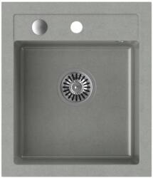 Quadron Chiuveta compozit incastrata Quadron Pop Johnny 100 gri 43x50 cm (HCQJ4350SZK) Chiuveta