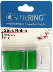 BlueRing Jelölőcímke 25x45mm, 50lap, műanyag bluering® zöld (JJ50346B-50) - pepita
