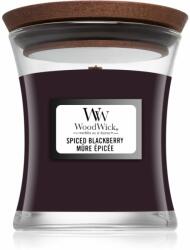 WoodWick Spiced Blackberry lumânare parfumată cu fitil din lemn 85 g