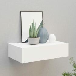 vidaXL Raft de perete cu sertar, alb, 40x23, 5x10 cm, MDF (330241) Raft