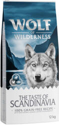 Wolf of Wilderness 12kg Wolf of Wilderness "Scandinavian Fjords" Rénszarvas, csirke & lazac - gabonamentes száraz kutyatáp