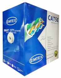 Emtex Cablu FTP CAT5E cupru 24AWG 0.52mm 305m Emtex (KAB-EMT8)