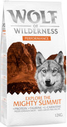 Wolf of Wilderness 2x12kg Wolf of Wilderness "Explore" The Mighty Summit - Performance száraz kutyatáp gazdaságos csomagban