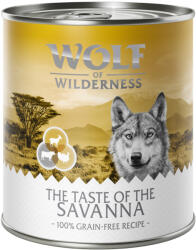 Wolf of Wilderness 6x400g Wolf of Wilderness 'The Taste Of' nedves kutyatáp- The Savanna - pulyka, marha, kecske - zooplus - 11 290 Ft