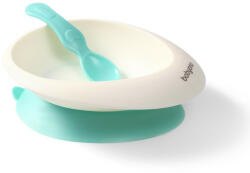  BabyOno tányér - tapadó aljú, kanállal mentazöld 1077/03 - babycenter-online