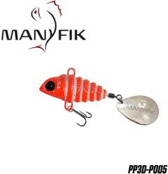 MANYFIK Spinnertail MANYFIK PePe 3D 12g 2.7cm culoare P005 Red (PP3D12-P005)
