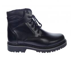 Ciucaleti Shoes Bocanci barbati, negri, din piele naturala, imblaniti, model iarna, (KLAUS NEGRU) - BOC330NBOX (BOC330NBOX)