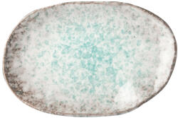 MIJ Farfurie pentru desert AQUA SPLASH, 17 x 11 cm, oval, albastru, MIJ
