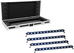 EUROLITE Set 4x LED BAR-12 QCL RGB+UV Bar + Case - dj-sound-light