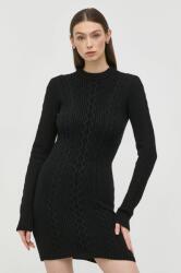 Patrizia Pepe rochie culoarea negru, mini, mulata 9BYY-SUD0H5_99X
