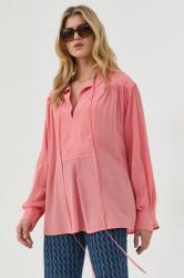 Victoria Beckham bluza femei, culoarea roz, neted 9BYY-BDD08K_38X