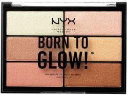 NYX Professional Makeup Paletă de farduri iluminatoare - NYX Professional Makeup Professional Born to Glow Highlighting Palette 6 x 4.8 g