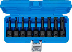 BGS technic 9-5480 1/2"-os gépi dugókulcs fej készlet, torx, T20-T70, 9 részes (9-5480)