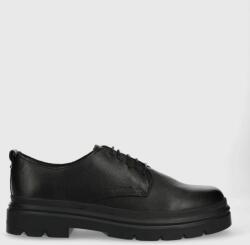 Calvin Klein pantofi de piele Lace Up Derby barbati, culoarea negru 9BYY-OBM0FL_99X