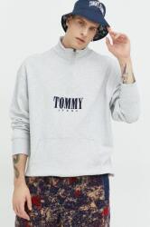 Tommy Hilfiger hanorac de bumbac barbati, culoarea gri, melanj 9BYY-BLM1GT_09X