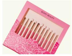 Boho Beauty Set pensule pentru machiaj, 11 produse - Boho Beauty Rose Touch Set 11 buc