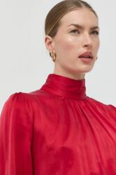 Elisabetta Franchi bluza de matase femei, culoarea rosu, neted 9BYY-KDD09E_33X