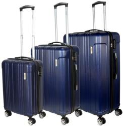 HaChi Atlanta kék 4 kerekű 3 részes bőrönd szett (Atlanta-szett-kek)